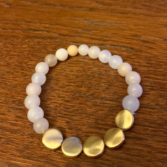 Sterling Forever 14K Gold Cloud Beaded Bracelet - Picture 8 of 10